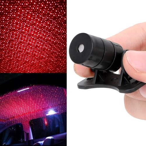 Car Roof Light Starry Projection Car Star Lights Interior Modification DJ Music Sound Lamp Interior Decorative Light Spotlight