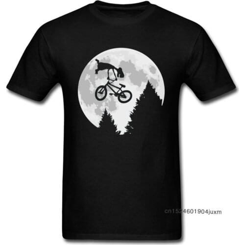 T Shirts ET Backflip Funny Moto Biker Tshirt Men T-shirt Custom 2019 Stranger Things Tee Moon Print Mens Tops Alien Stunt Player