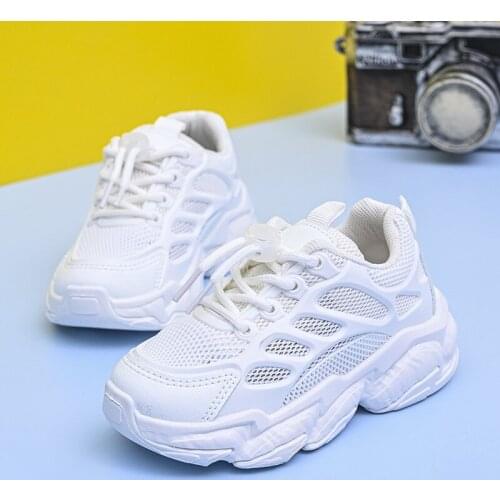 Boys Girls Shoes Sports Shoes Single Mesh Breathable Old Dad Shoes Korean Fashion Girls Lightweight Soft Sole Casual Shoes