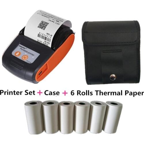 Mini 58mm Impresora Termica Wireless Pocket Bill BT Printer Portable Thermal Receipt Printer Mobile Phone Android Papel Termicas