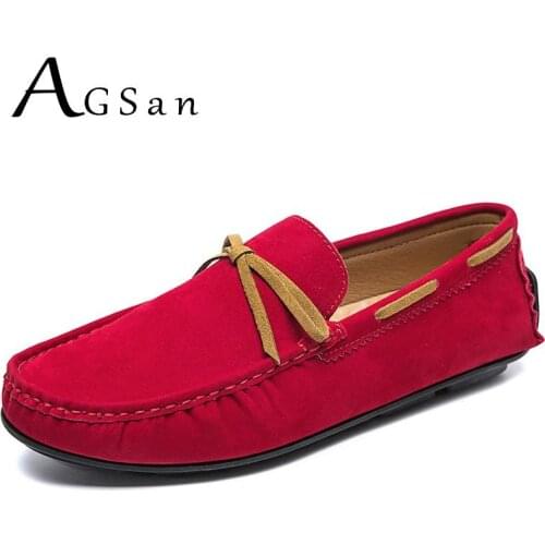 Suede Leather Loafers Men Fashion Driving Shoes Slip On Moccasins Big Size 48 47 36 37 Daily Shoes Handmade Flats Boat Shoes