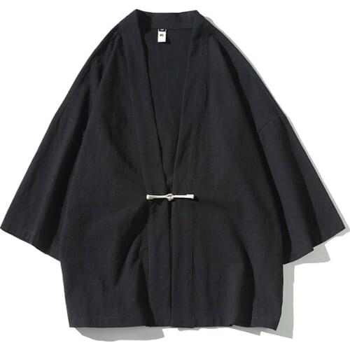 Men Chinese Style Hanfu Tops Tang Suit Tai Chi Kung Fu Clothes Jackets Cotton Linen T-Shirt Oriental Fashion Clothing 30674