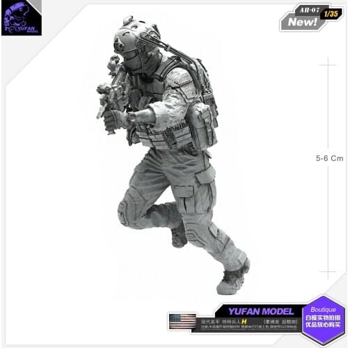 1/35 Resin Figure Model Kit Modern American Special Forces Soldier self-assembled Ah-07