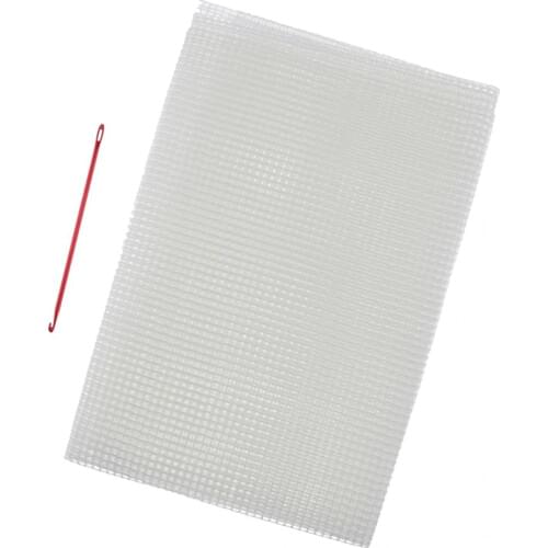 Rug Knitting Crocheting Tool Kit Latch Hook And Mesh Canvas Carpet DIY Tools Carpet Craft Decor Rug Making Hook Canvas Fabric