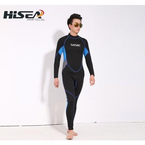 Neoprene 3MM Scuba dive Wet suit men Wetsuit Equipment Snorkeling Jumpsuit One piece long sleeved Triathlon Spearfishing Surf