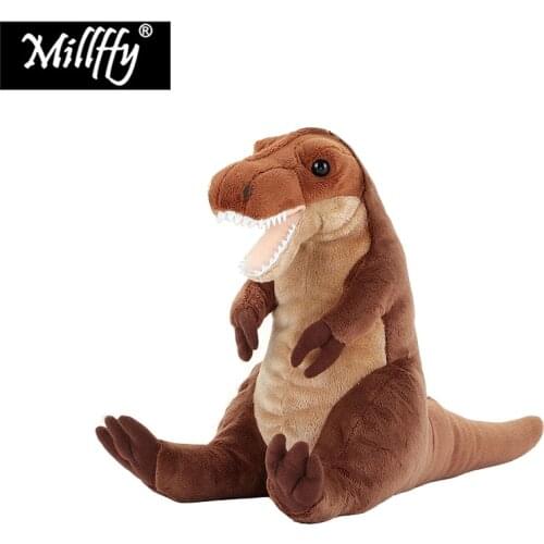 Millffy 27CM Kids Toy Peluches Stuffed Animal Tyrannosaurus Rex Dinosaur Plush Toy Dolls Soft Toy Plushie for Children Boys