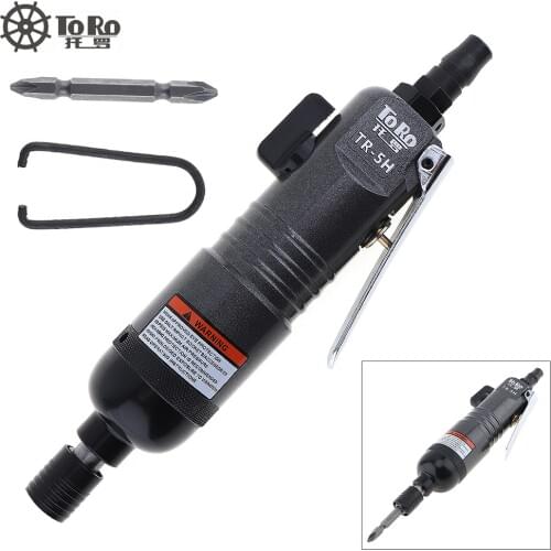 Sale TORO TR-5H 1/4 Inch Pneumatic Screwdriver with Straight Handle and Self-Locking Chuck for Home / Office / Factory