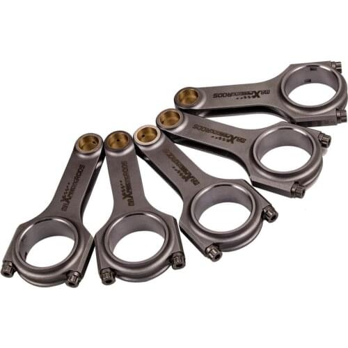 5pcs Connecting Rods for Fiat 2.0 coupe 5 cyl 20V Turbo Conrods 145mmGenuine 3/8" ARP 2000 bolts 600-800hp TüV Certification