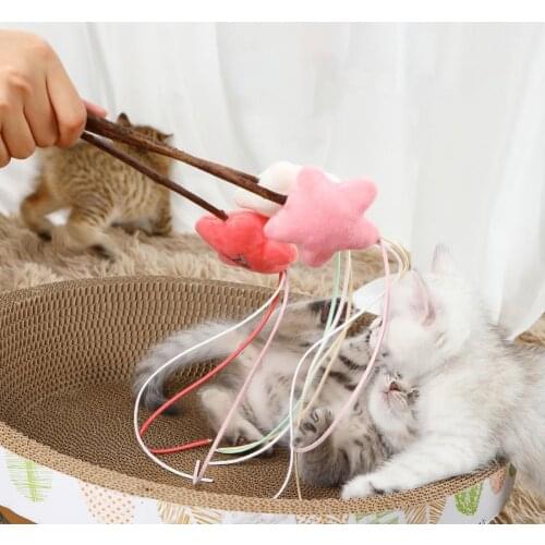 Relieve Boredom Harmless Cats Fishing Pole Tassel Toy Cats Supplies