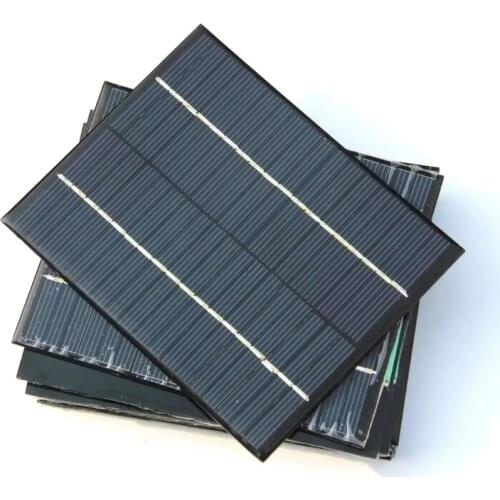 Solar Cell Polycrystalline Solar Panel 2W 6V DIY System Solar Charger For 3.7v Battery