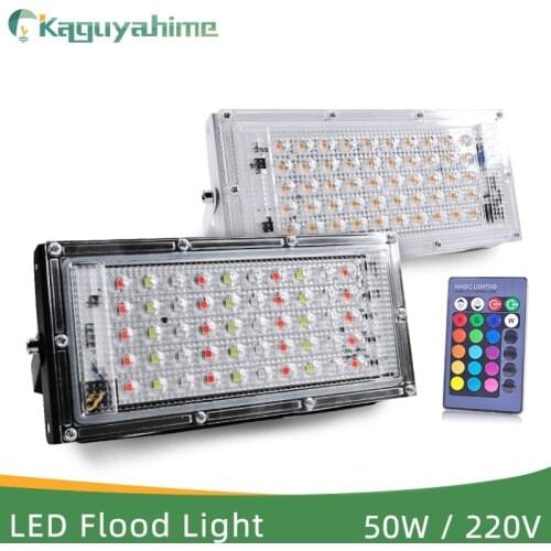 Kaguyahime LED Floodlight LED Spotlight 100W 50W 10W IP65 Waterproof Outdoor Refletor Lighting Square Lamp Garden Flood Light