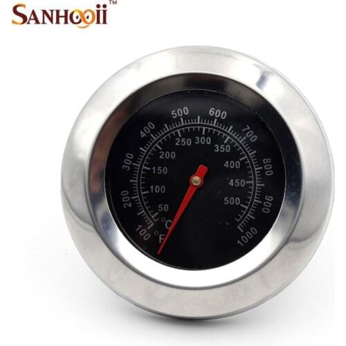 High Quality Stainless Steel 50-500 Celsius Degree Bimetal Thermometer Gauge For Roast Barbecue BBQ