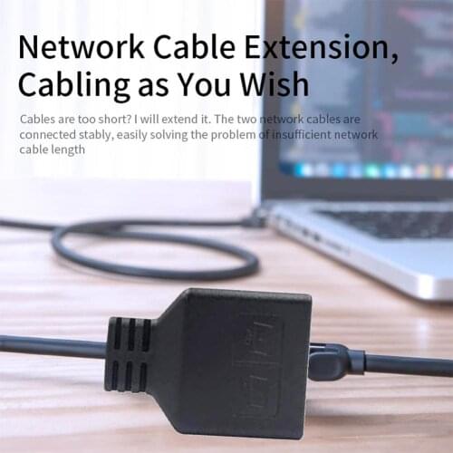 High-quality RJ45 Ethernet Lan Network Splitter Male To 2 Female Adapter Cable Durable Construction Suitable for All Networks