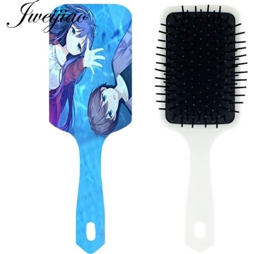 Youhaken Come Love Girls Cartoon Photo Massage Comb Woman hairbrush Tangle Brushes Scalp Hair Care Tool cepillo pelo