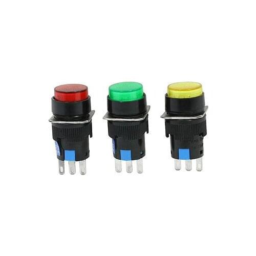 Replacement Momentary NO NC Round Push Button Switch AC 250V 3A