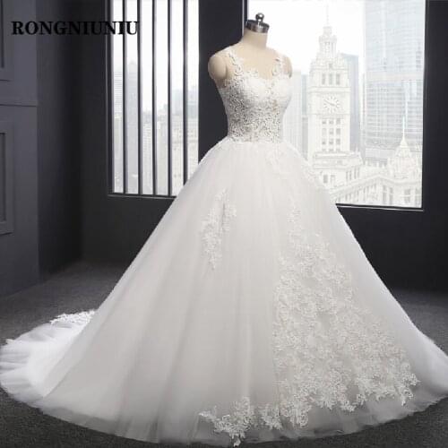 100% Real Picture Lace Appliues Wedding Gowns Dresses 2020 Vestido de novia Sweetheart Bridal Dress Lace Up Back Plus Size