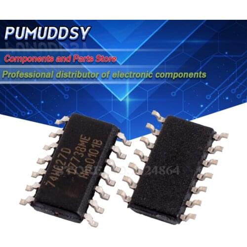 10PCS 74HC27D 74HC27 SOP14 SN74HC27DR SOP SN74HC27 SMD IC