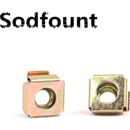 10pcs/lot Cassette nuts Cabinet nuts M5 M6 Iron plating zinc Floating cage nuts