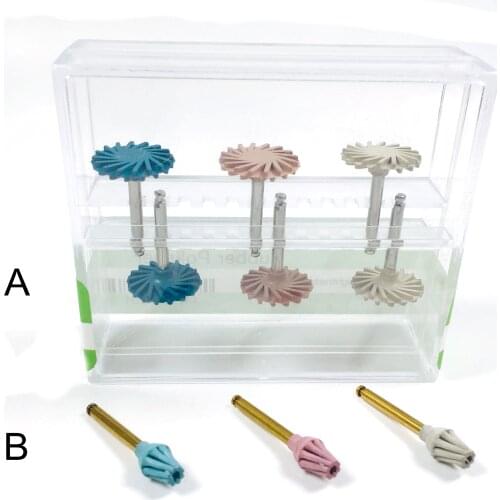 6pcs/Lot Dental Diamond Polisher Sof-Lex Spiral Finishing Composite Polishing Wheels