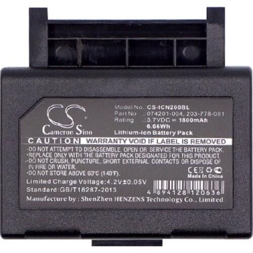 Cameron Sino 1800mAh Battery 074201-004, 203-778-001 for Intermec CN2