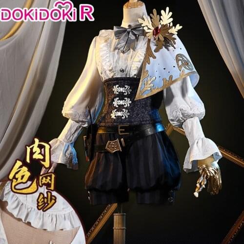 DokiDoki-R Game Identity V GOLDEN RATIO Painter Edgar Cosplay Costume Identity V Painter Edgar Paintbrush Rubiks Cube Shoes