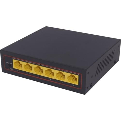 4ch POE Switch Fast Ethernet Switch 4+1 Port POE IEEE 802.3af 10/100mbps for iP Camera Network Camera 4 channel switch