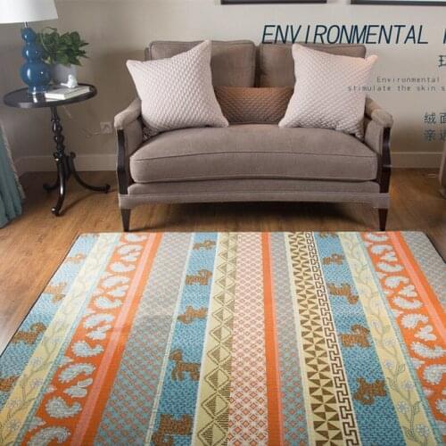 Nordic Modern Plush Floor Rug Round Area Carpet For Living Room Bedroom Home Textile Decor Rugs Geometric Kids Play Game Mats