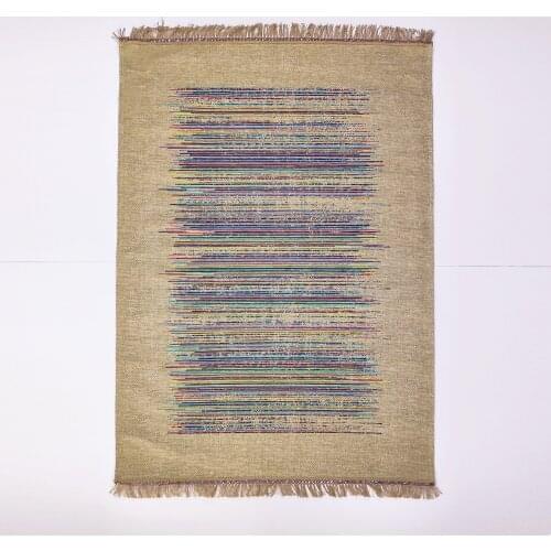 Love carpet Eco-friendly carpet Brooklyn jute straw textured non-slip floor colorful soft textured Modern carpet 135x200cm