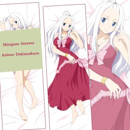 Hot Anime Fairy Tail Mirajane Strauss Dakimakura Hugging Body Pillowcase Throw Pillow Cover Case Collection