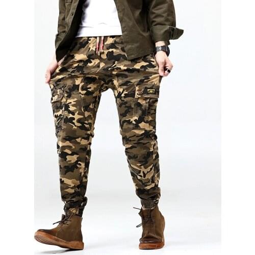 Plus Size 7XL 6XL 5XL New Mens Camouflage Jeans Camo Military Slim Fit Famous Designer Biker Hip Hop Pants with Zippers Men Pant