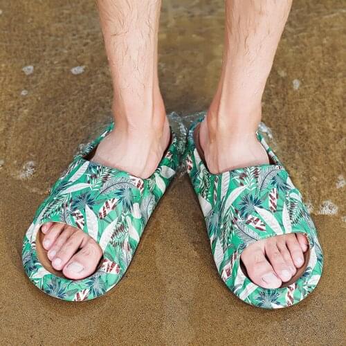 Mens Summer Slides Breathable Cool Beach Slippers Fish Mouth Flip Flops Men Sandals Lightweight Bone White Beach Slippers