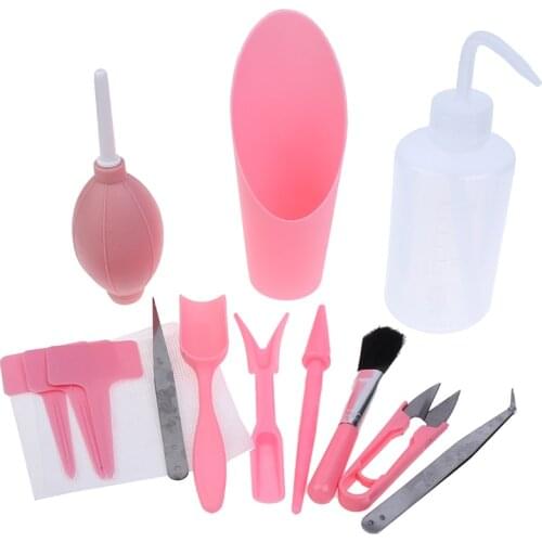 12pcs/set Seedling Garden Planter Kit Pruning Transplanting Home Bonsai Digging Succulent Planting Watering DIY Tool