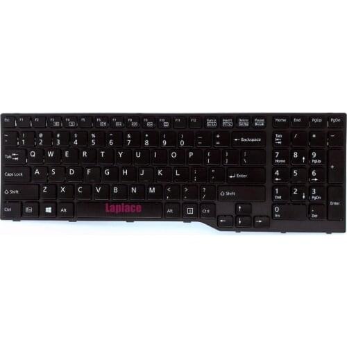 New US keyboard for Fujitsu Lifebook E557 black frame