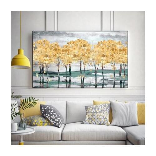 New Diy Full Drill Diamond Painting Living Room European-style Abstract Fortune Tree Bedroom Modern Paintings Full Drilling