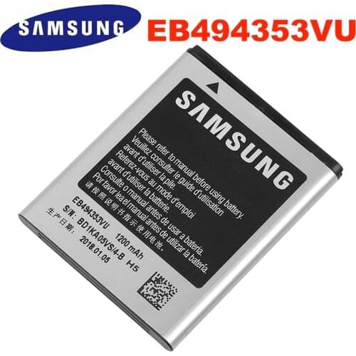 Original Replacement Samsung Battery For SAMSUNG S5330 GT-S5570 i559 S5570 S5232 C6712 S5750 Genuine EB494353VU EB494353VA