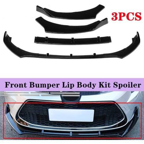 Car Front Bumper Splitter Lip Diffuser Body Kit Spoiler Guard Protection For Toyota Corolla 2019-2020