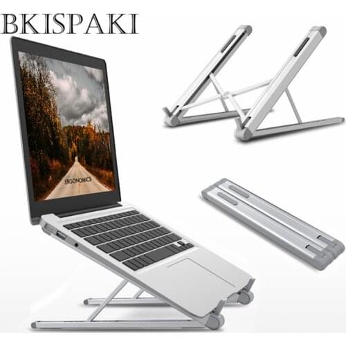 Aluminum Alloy Adjustable Laptop Stand Folding Portable for MacBook Notebook Computer Bracket Lift Cooling Holder Monitor Stand