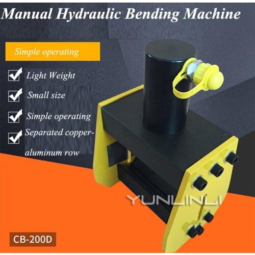 Manual Hydraulic Bending Machine 90 Degree Bending Machine Hydraulic Bus Copper And Aluminum Row Bending Machine CB-200D