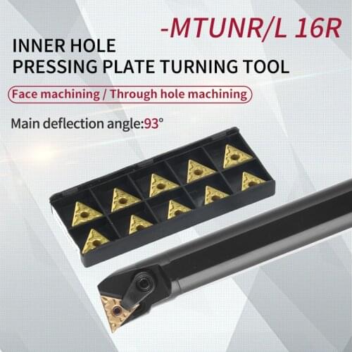 S16Q-MTUNR16R S32T-MTUNR16R CNC Lathe Cutting -MTUNR16R Tools Bar Internal Turning Tool Holder for TNMG16 Carbide Inserts
