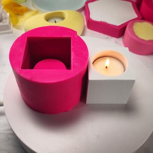 Silicone Mold For Gypsum Cement Fleshy Flower Pot 3D Silicone Soap Making Decorating Tool Candle Mold Handicraft DIY Baking Tool