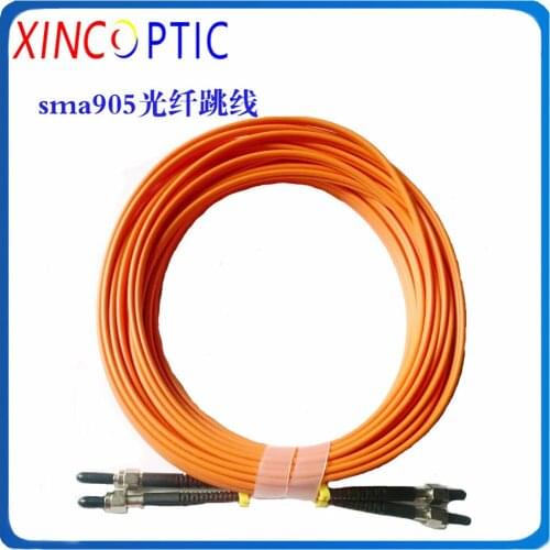 SMA905 62.5um OM1 62.5/125 Dual Core Duplex 1/2/3/5M,PVC Jacket,3.0 mm SMA905-SMA Metal Core Multi Mode Fiber Optic Patch Cord