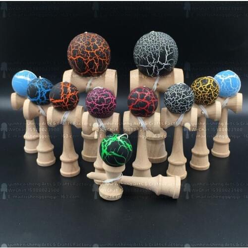 TWB retail 12cm mini only ball cracked ball kendama Professional game top qualitybeech