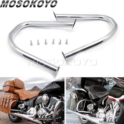 Rear Engine Guard Highway Crash Bar Protector for Indian Roadmaster 15-21 Vintage 2020 2021 Challenger/Dark Horse/Limited 20-21