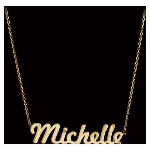 18k Real Gold Custom Name Necklace Personalized Dainty Gold Necklace Best Memory For Your Lover
