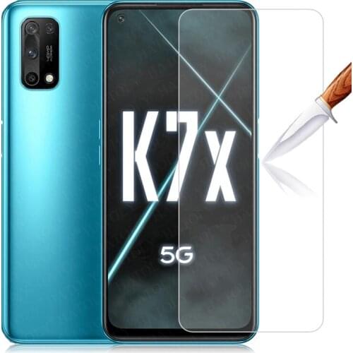 2Pcs For Glass Oppo K7X Tempered Glass For Oppo K7 X K3 K5 K1 Screen Protector HD Ultra-thin Protective Phone Film For Oppo K7X