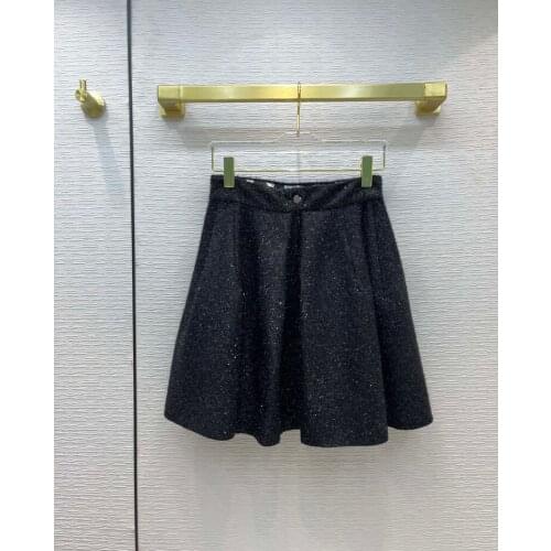 2021 women fashion Braided black puffy skirt TC210826