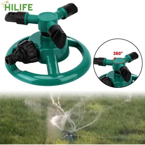 360 Degree Rotary Nozzle Irrigation System Automatic Watering Garden Lawn Rotating Water Sprinkler Garden Supplies