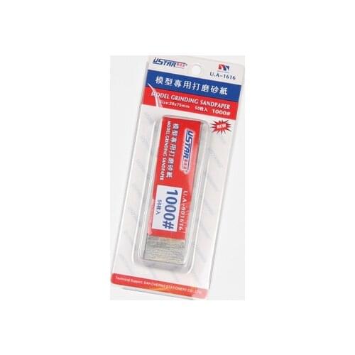 50pcs Tamiya Mini 4WD Racer Parts UA-1616 Cutting-free Model Polished Sandpaper #1000 For 4wheel Drive Accessories