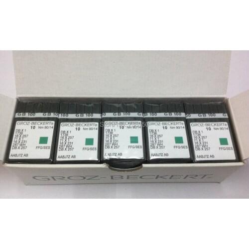 500 needles Genuine Groz Beckert DBX1 sewing needles DB X 1 Nm 90/14 1738 DB X 257 16 X 231 287 WH DB X 257 Sewing spare parts