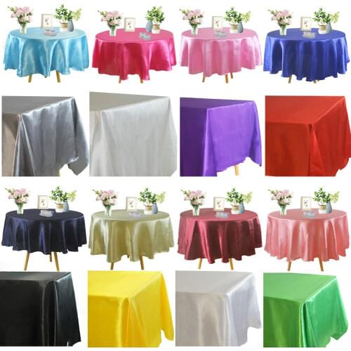 Satin Tablecloth Home Table cover Christmas Party Table Cover Wedding Banquet Toalha De Mesa Birthday Christmas Tischdecke